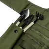 9-Piece Oxford Cloth Work Apron with Multiple Pockets Garden Tool Storage Apron for Gardening in Flower Beds Vegetable Patches