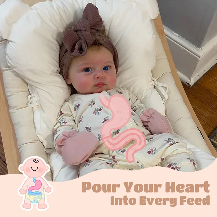 Full Body Silicone Soft Reborn Baby with Weighted Body, 12"/16"/20" Newborn Girl with Drink & Wet Function