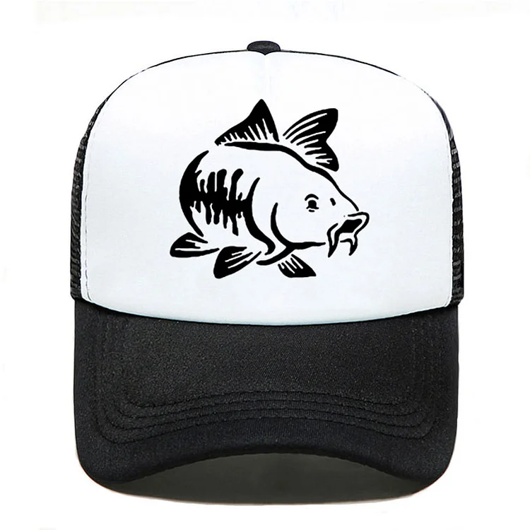 Carp Fish Funny printing Mesh Hats For Men Women Fishings Ruined My Life Casual Hats Hip Hop Baseball Caps Adjustable visor cap