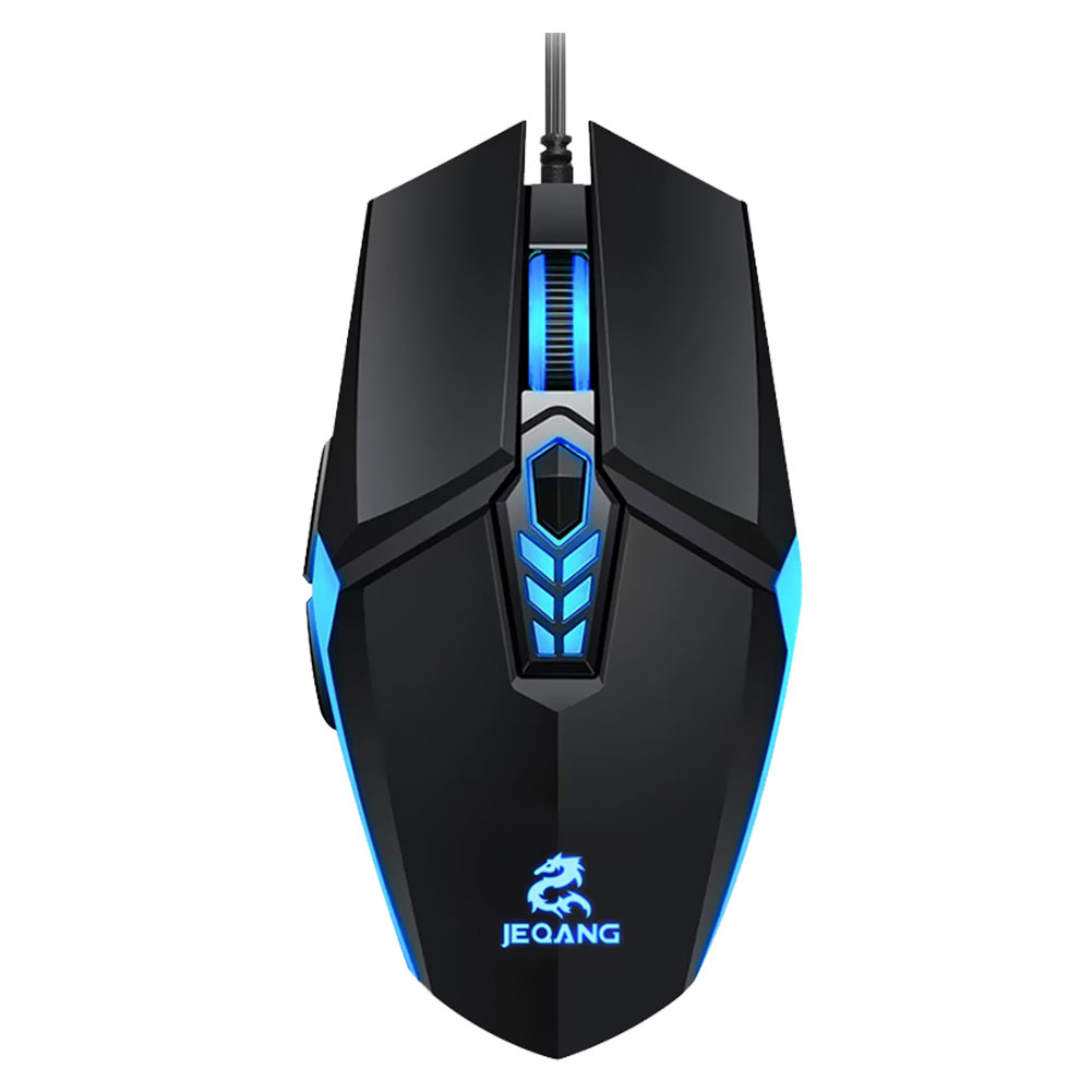 

JM-518 Wired Gaming Mouse Colorful 6 Buttons USB Mice for Laptop PC, Black, 501 Original
