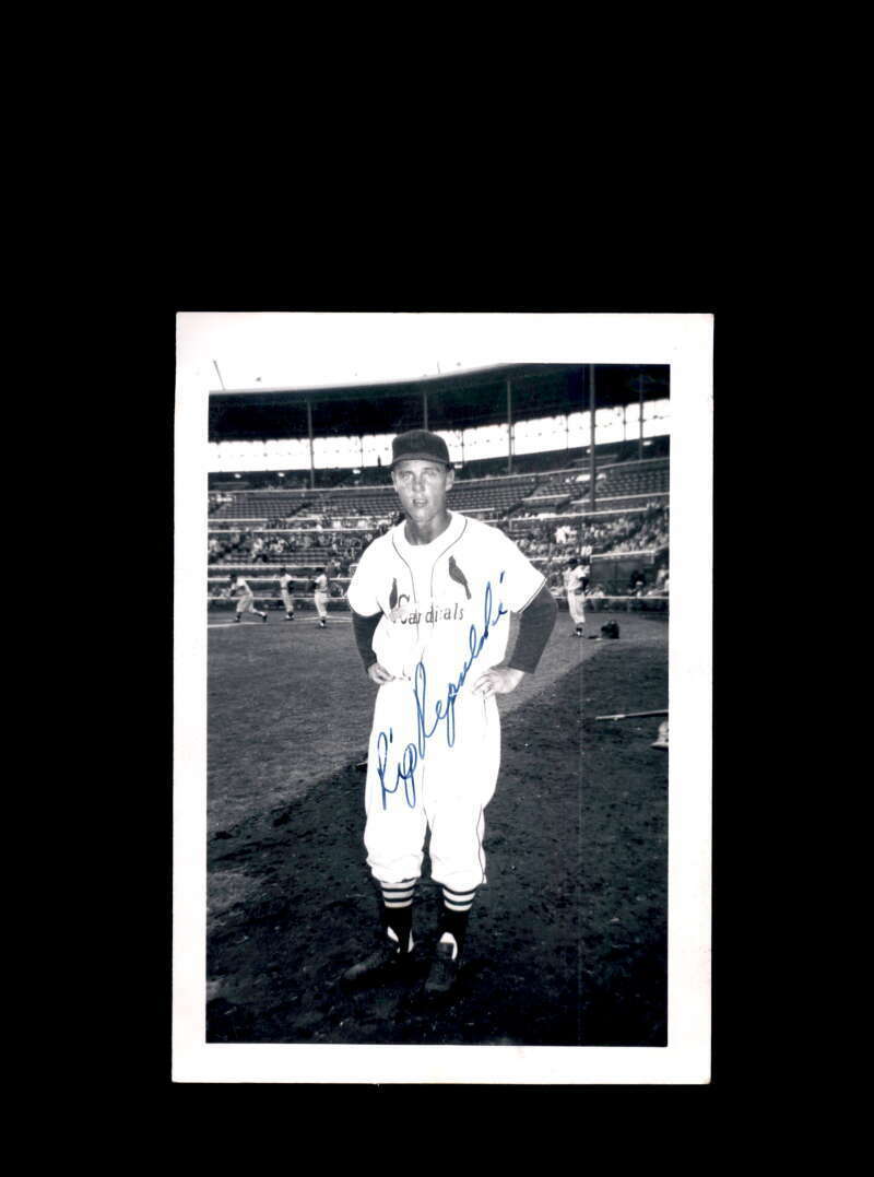 Rip Repulski JSA Coa Signed Vintage 4x5 1950`s St Louis Cardinals Original Photo Poster painting