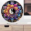 (US Local)Acrylic Special Shape Yin Yang Lotus 5D Diamond Painting Clock Kit