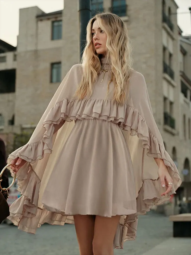 Camisoles Shawl Ruffle Chiffon 2-piece Sets