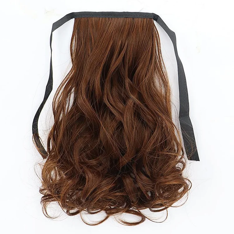 Long Curly Hair, Big Wavy Hair Extension Piece, Low Short Ponytail