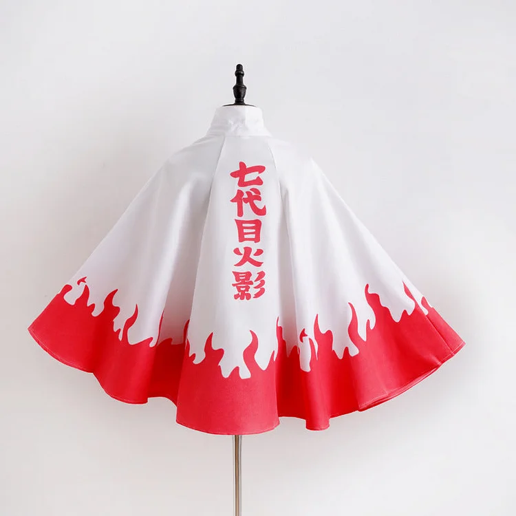 Naruto Hokage Cloak Cosplay Costume Robe-elleschic