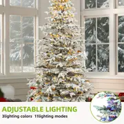 1   9ft pre lit         christmas   pre decorated   1818     820 led   and 80  cones for   and     details 2