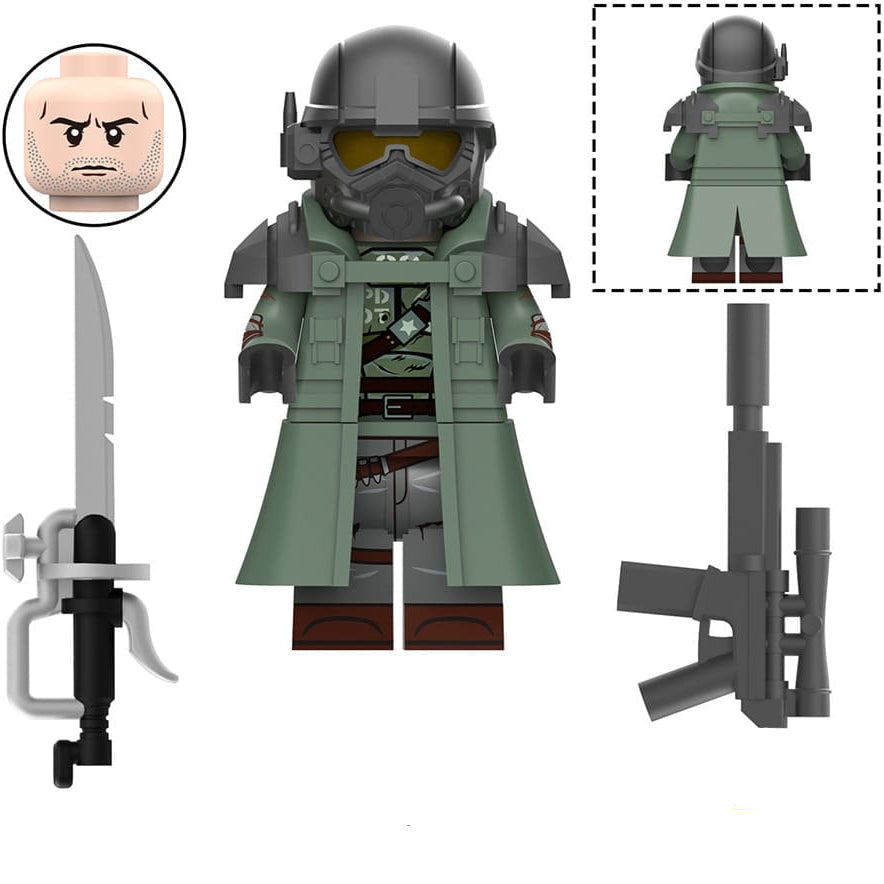 Riot Ranger Custom Fallout Minifigure Minifigure Bricks monstertoys