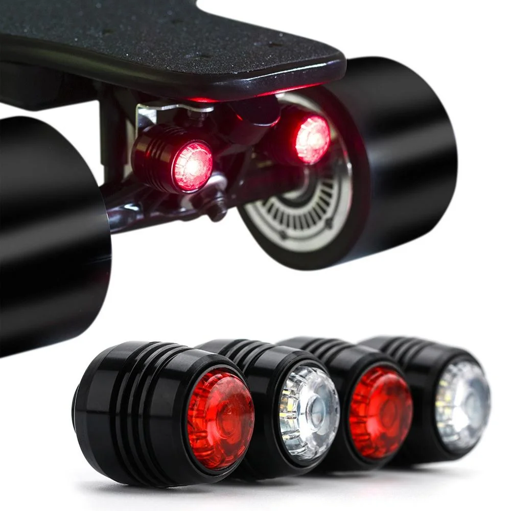 4 PCS Electric Scooter LED Waterproof Night Riding Safety Light Warning Lights
