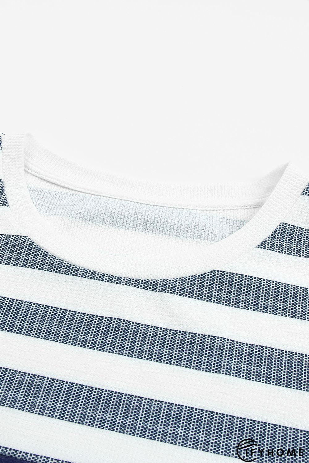 White Stripes Colorblock T-shirt | IFYHOME