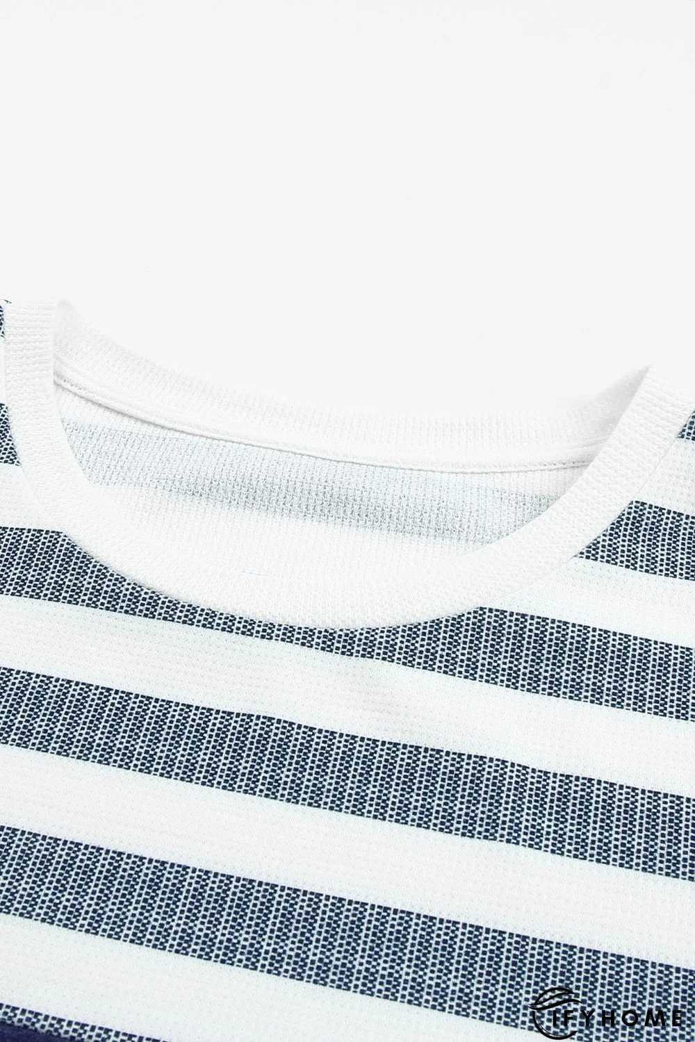 White Stripes Colorblock T-shirt | IFYHOME