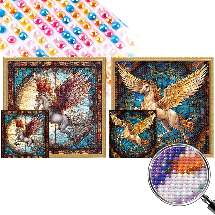 Huacan Flowers AB Diamond Painting Kits Full Square Drill Diamond Art Kit for Adults, Painting with Diamonds for Beginner Full Diamond Flower Wall