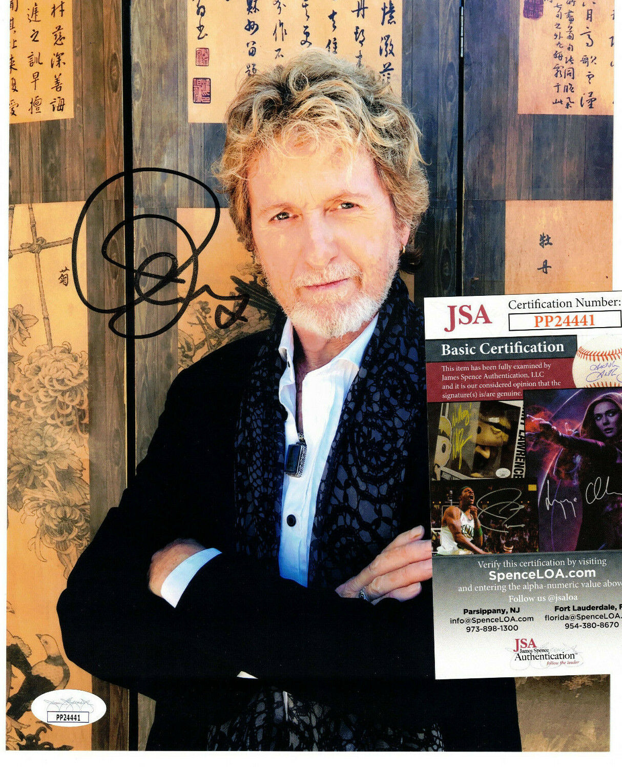 Jon Anderson Authentic Signed 8x10 Photo Poster painting Autographed, Yes, Singer, JSA COA