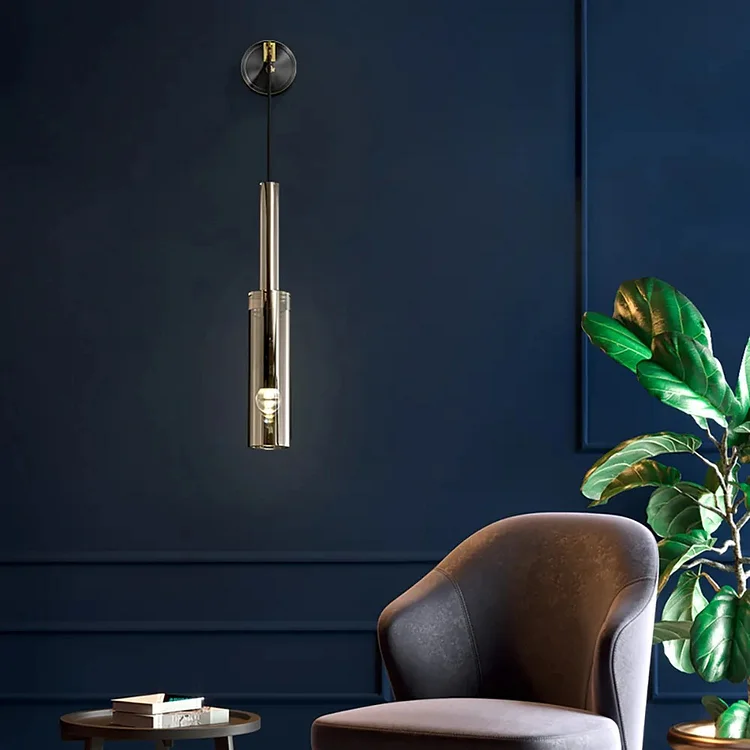 Hanging Wall Light Clear Crystal Wall Sconce Vjlight
