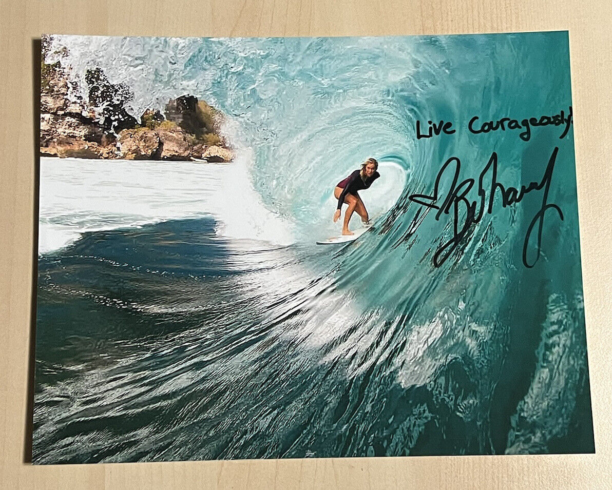 BETHANY HAMILTON HAND SIGNED 8x10 Photo Poster painting SURFING LEGEND AUTOGRAPHED RARE COA