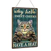 Chat - Enseignes en bois(20*30cm/30*40cm)