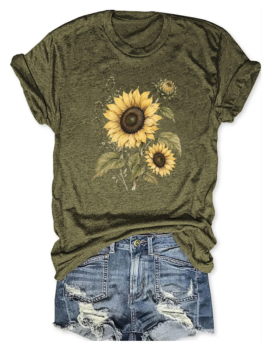 Sunflower Floral Lover T-shirt