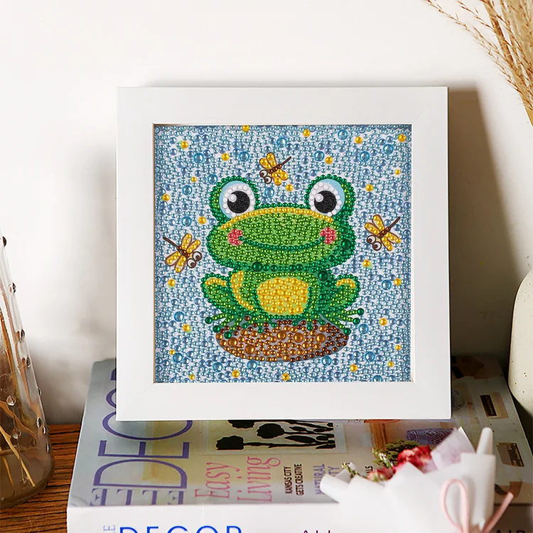 Full Special-Shaped Crystal Diamond Painting - Frog 18*18CM