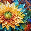 Diamond Painting-DIY Full Round Drill Stained Glass Flower(40*40 CM)