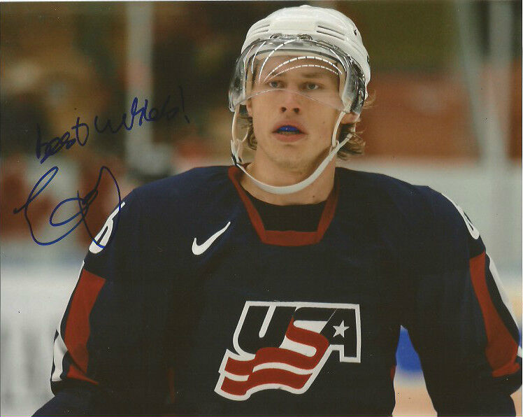 Team USA Erik Johnson Signed Autographed 8x10 Photo Poster painting COA A