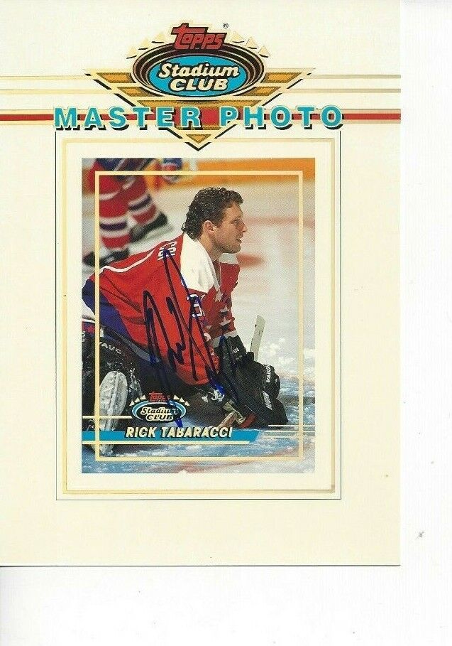 1994 Topps Stadium Club Rick Tabaracci Autograph Master Photo Poster paintingB307