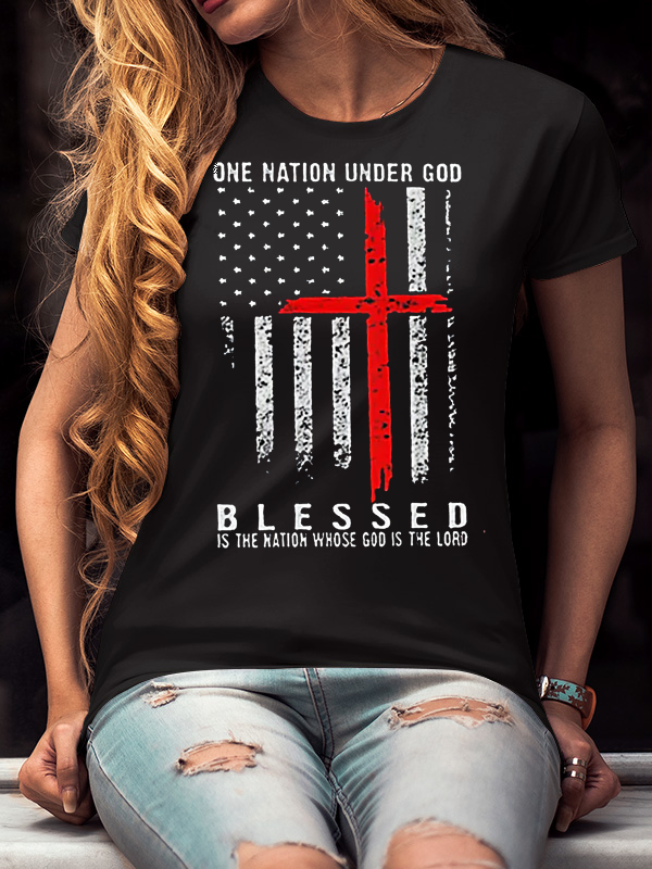 Blessed is The Nation Whose God Is The Lord Women's T-Shirt