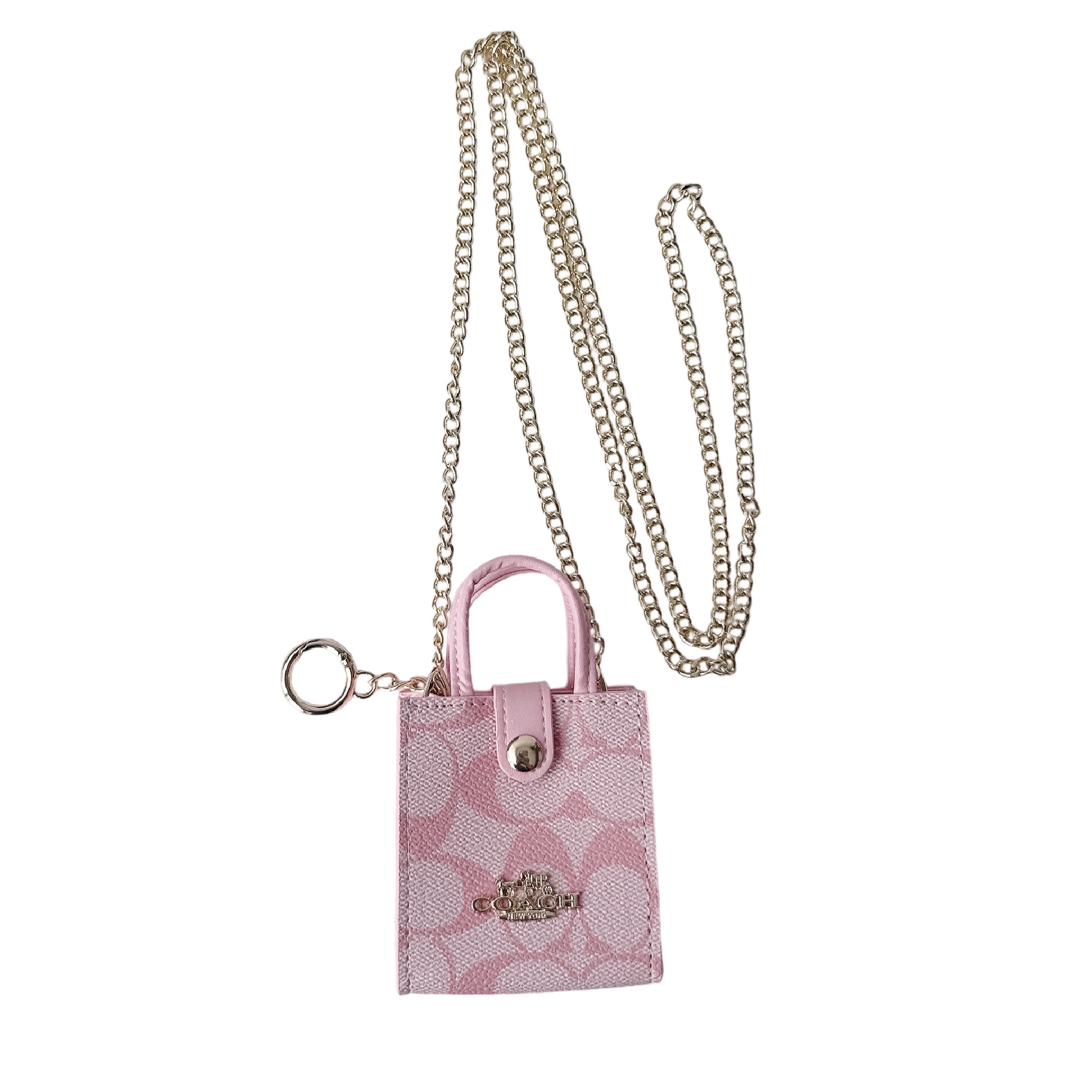 Coach Monogram Mini Tote Earphone Case | Luxury Crossbody Airpods Galaxy Buds Pouch for Your Daily OOTD