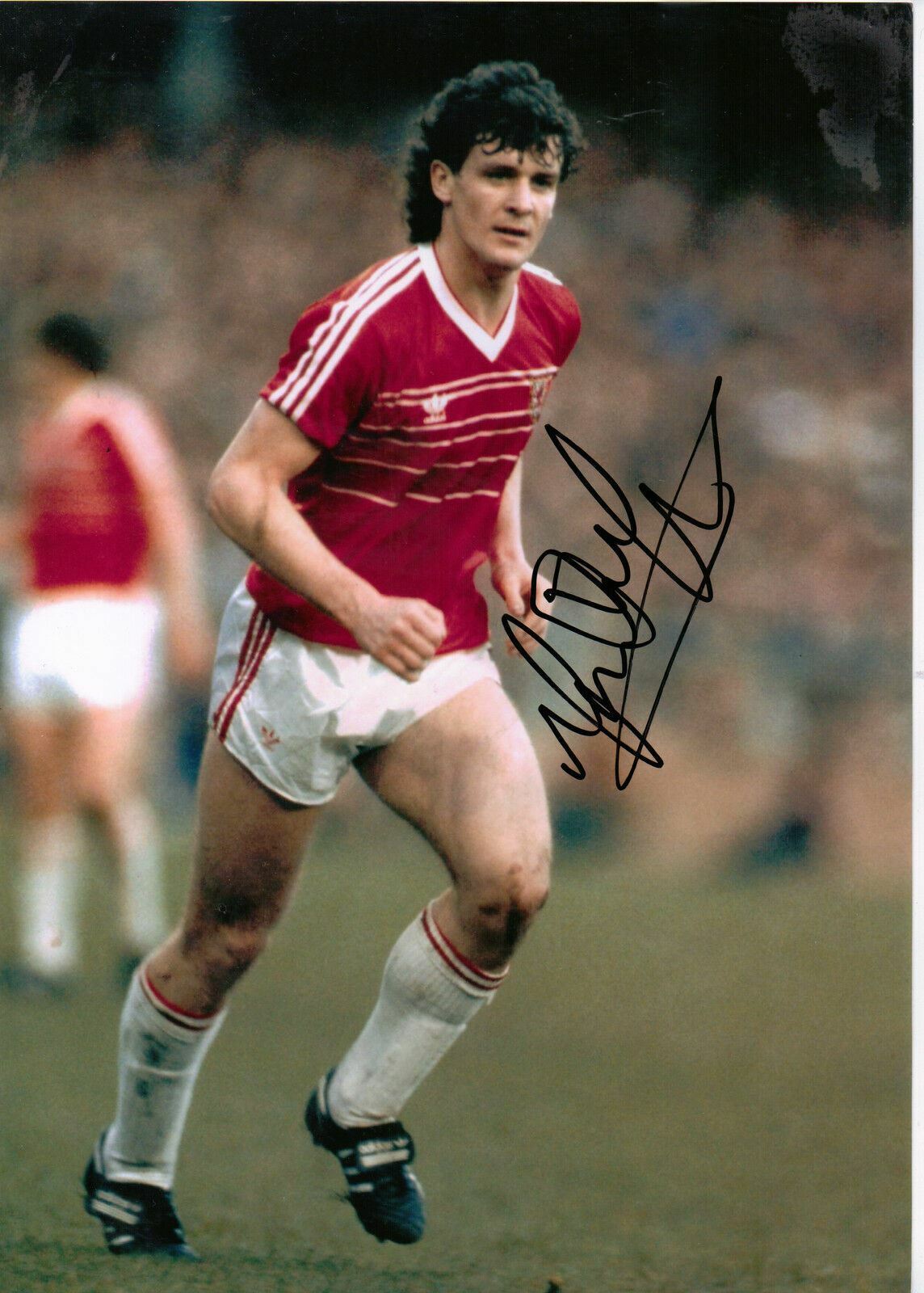 Mark Hughes Original Signed Autograph 12x8 Photo Poster painting Manchester United (1805)