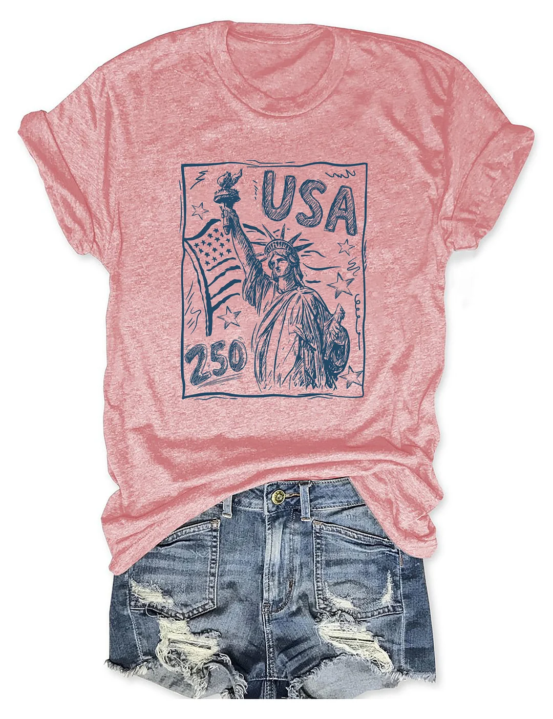 Statue Of Liberty USA 250th T-shirt