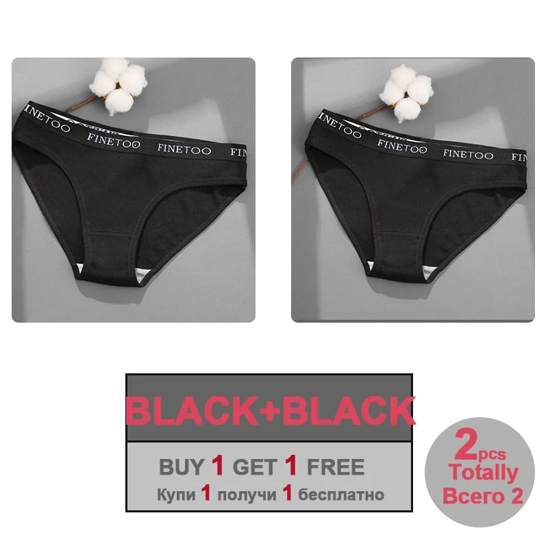 Sexy Cotton Panties for Woman Underwear Soft Letter Belt Women's Underpants Girls Lingerie Briefs Comfort Ladies Intimate M-XL