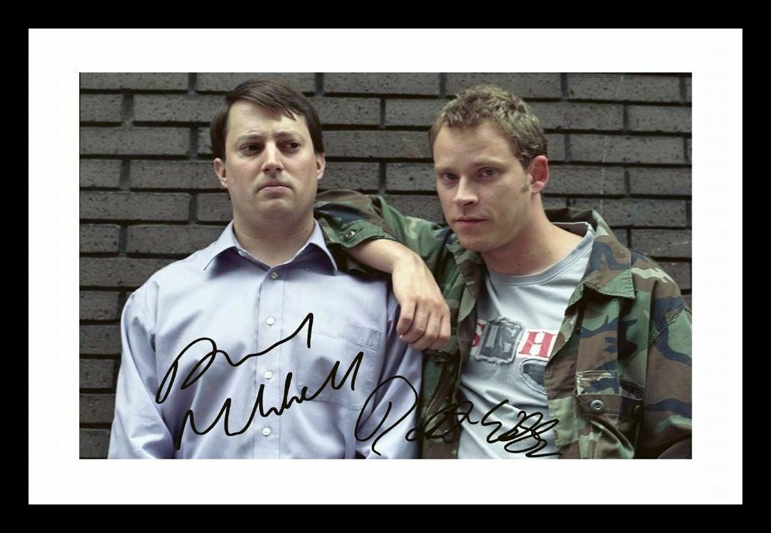 David Mitchell & Robert Webb - The Peep Show Autograph Signed & Framed Photo Poster painting