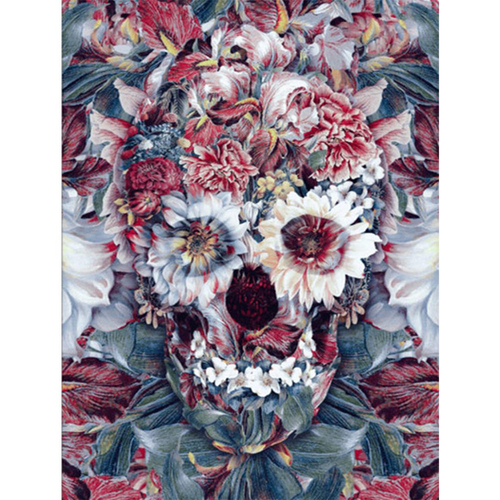 

Skull Flower - Square Drill Diamond Painting - 30*40CM, 501 Original