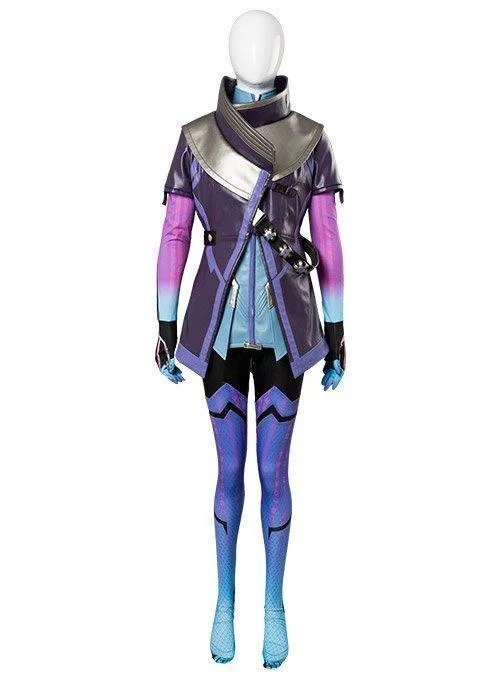 Overwatch Sombra Hacker Outfit Suit Cosplay Costume For Girls Females