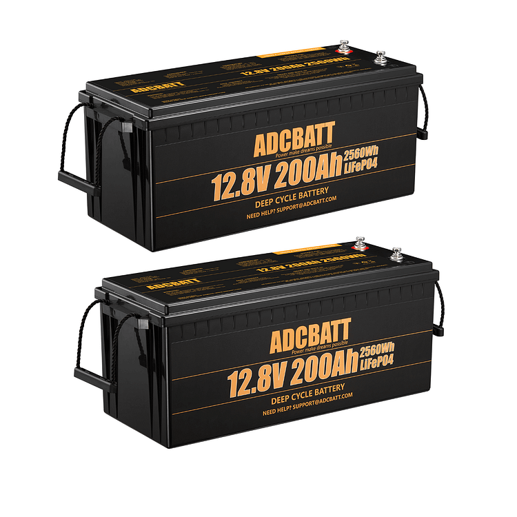 ADCBATT 12V 200Ah LIFEPO4 BATTERY With LOW TEMPERATURE CHARGE CUT OFF