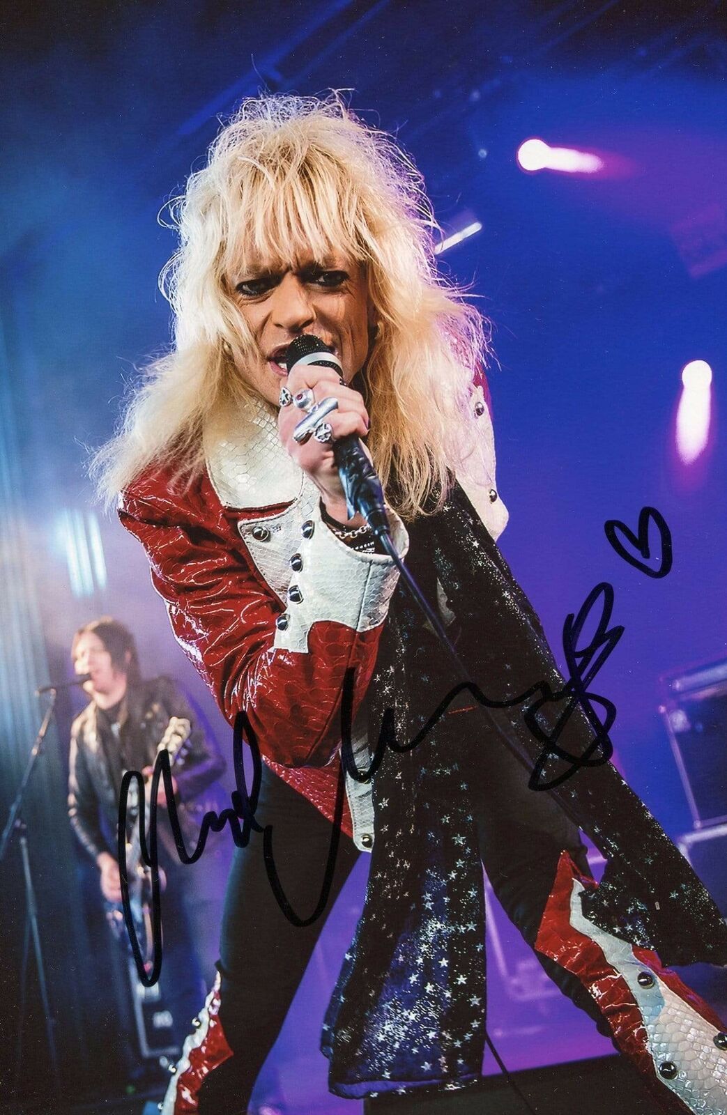 Michael Monroe MUSICIAN HANOI ROCKS autograph, In-Person signed Photo Poster painting