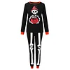 Family Christmas Halloween Pajamas Set Adult Dad Mom Kids Sleepwear