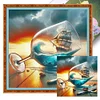 Blackjack Sailing-11CT Stamped Cross Stitch 40*40cm/15.75*15.75in