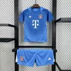 25/26 Kids Bayern Munich Blue Goalkeeper Soccer Jersey