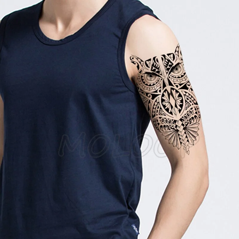 Waterproof Temporary Tattoo Sticker angry wolf mountain tatoo water transfer fake tatoo flash tatto Woman Man kid 14.8*21 cm