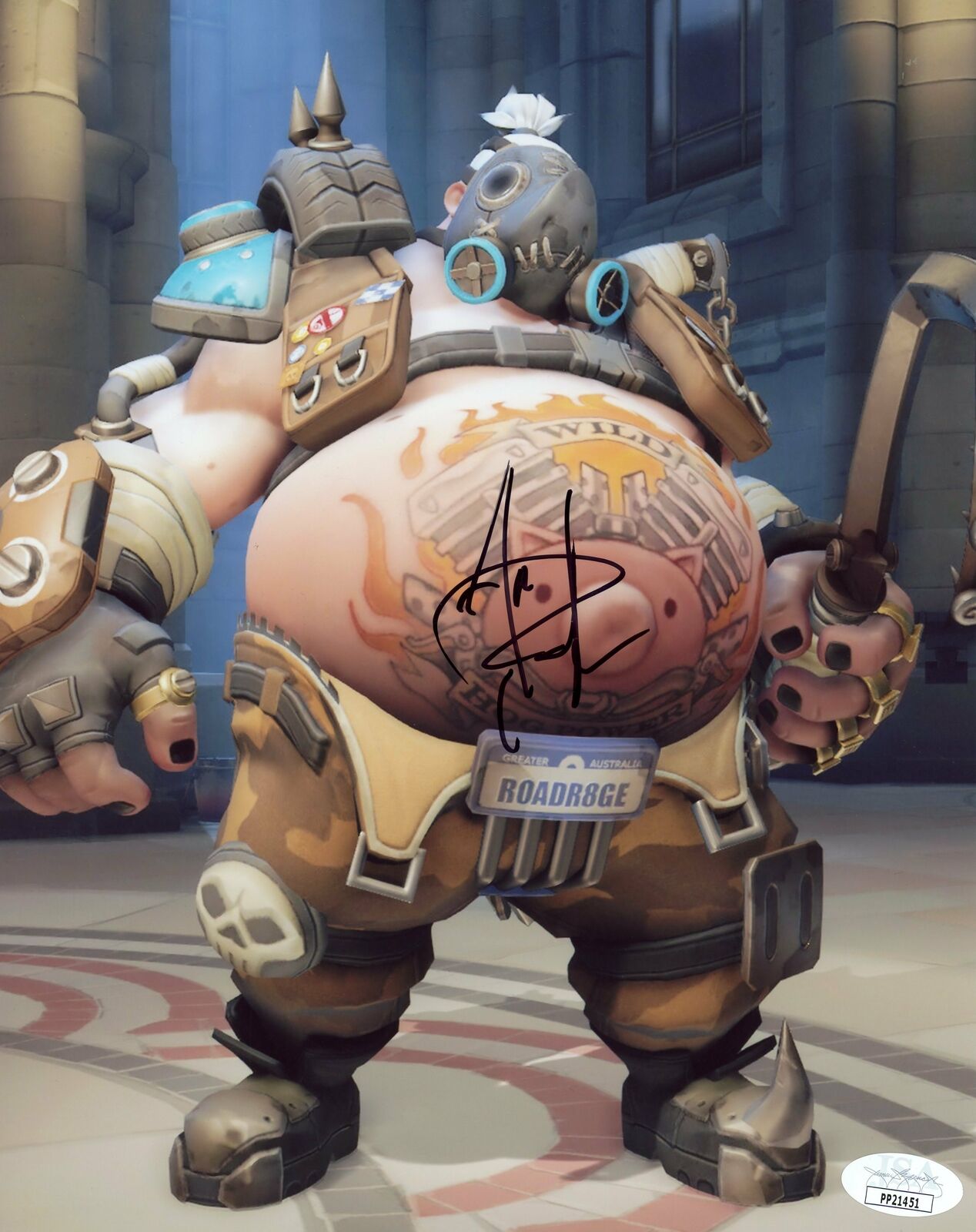 Josh Petersdorf ROADHOG Overwatch 8x10 Signed Autograph JSA Certified COA Auto