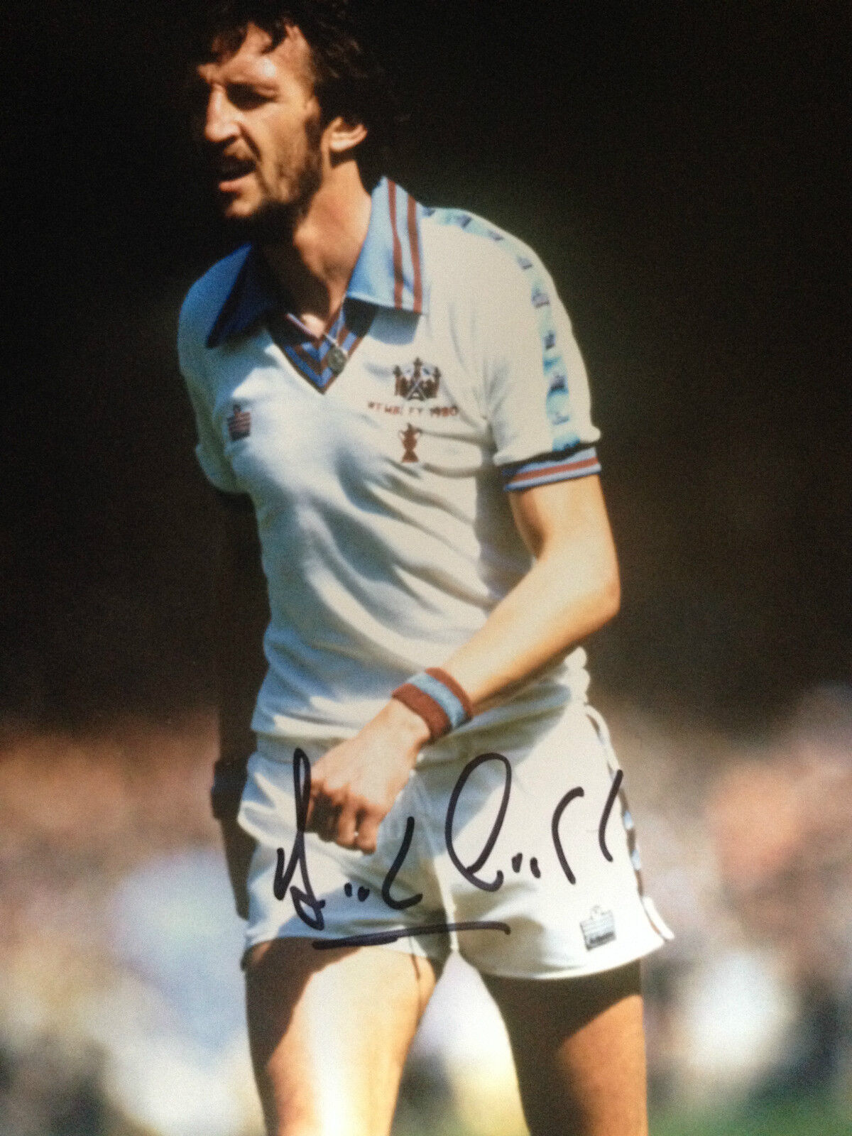 DAVID CROSS - WEST HAM UNITED LEGEND - SIGNED COLOUR Photo Poster paintingGRAPH