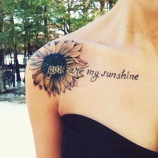 You are My Sunshine Tattoo Sticker