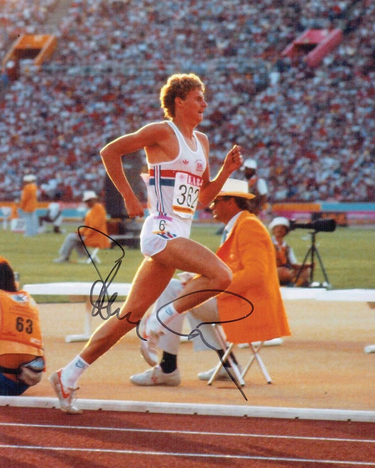 Steve CRAM Signed Autograph Olympic Games 10x8 Athletics Photo Poster painting E COA AFTAL