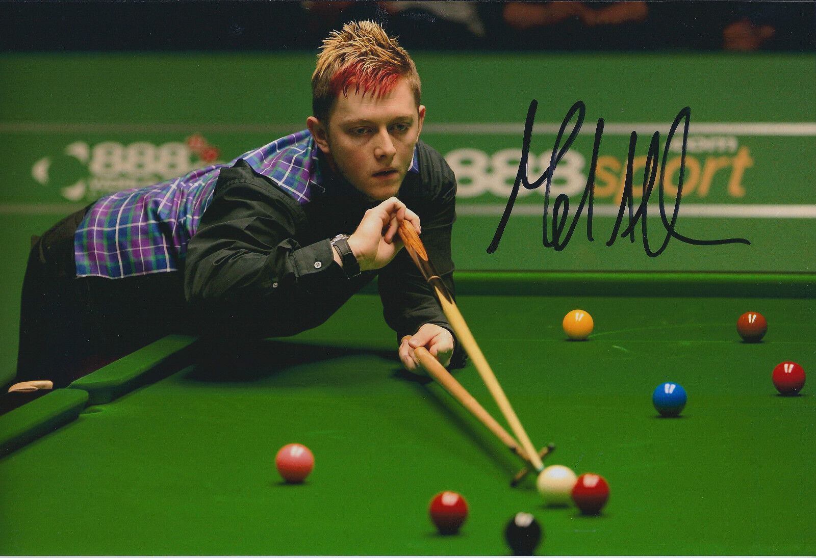 Mark ALLEN AUTOGRAPH 12x8 Signed Photo Poster painting AFTAL COA SNOOKER The PISTOL