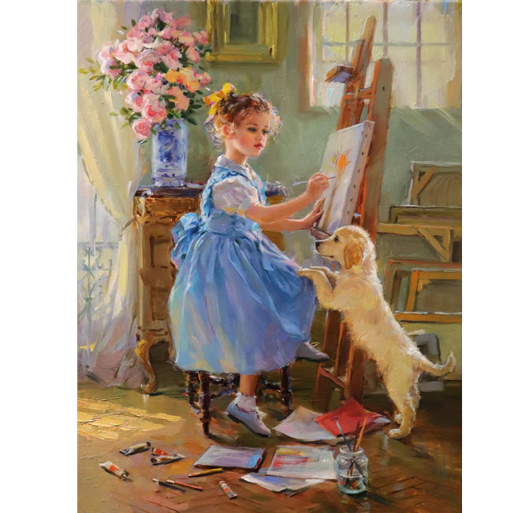 

Little Girl - Round Drill Diamond Painting - 30*40CM, 501 Original