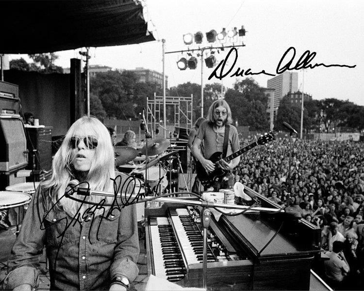 REPRINT - GREGG & DUANE ALLMAN Brothers Band Signed 8 x 10 Photo Poster painting Poster Man Cave