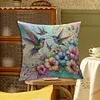 Flower Lantern-Pillow Case-3 strands 11CT Stamped Cross Stitch-45*45CM