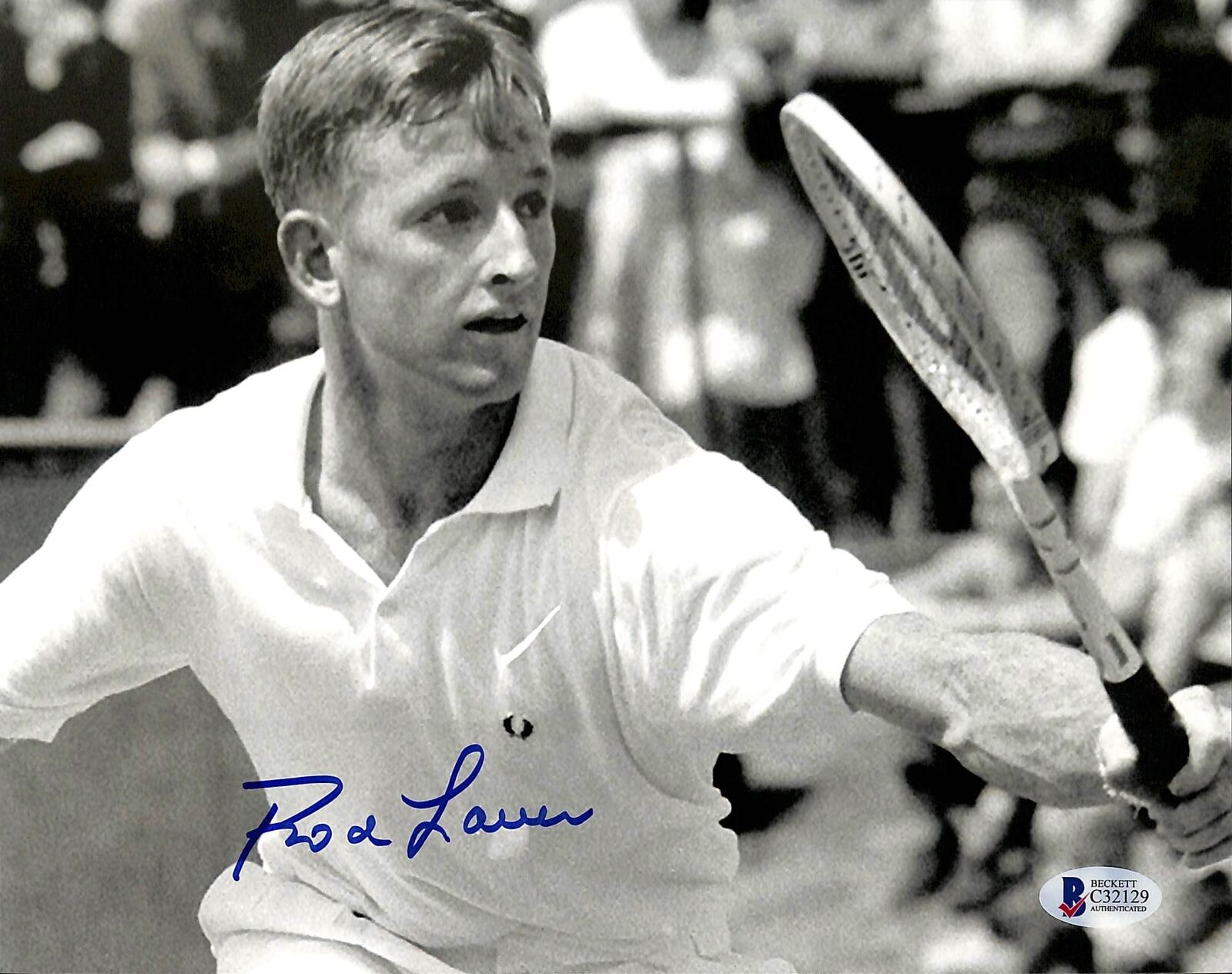 Rod Laver Tennis Authentic Signed 8x10 Photo Poster painting Autographed BAS 2