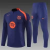 Barcelona 25-26 1/4 Zip Tracksuit Player Version T90- Sapphire Blue Chandal