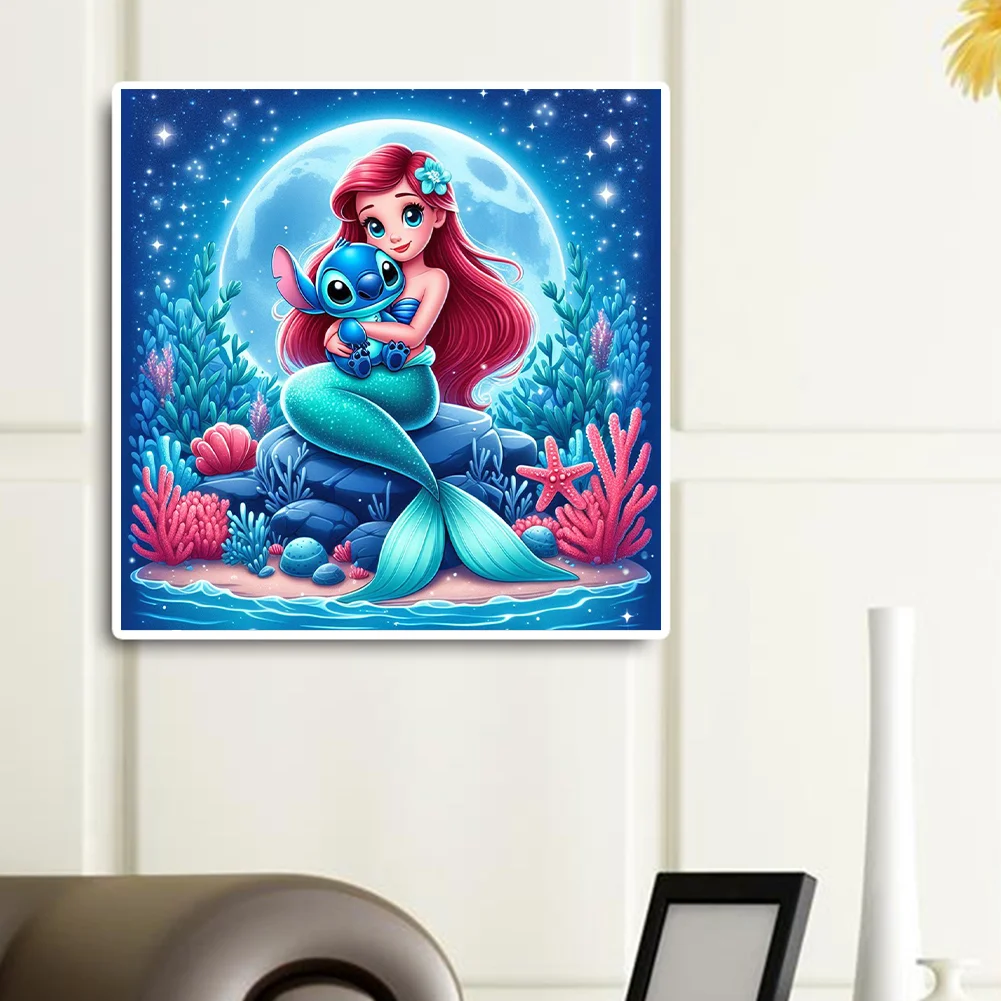 Diamond Painting - Full Round Drill - Princess Ariel Stitch(Canvas|40*40cm)