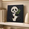 DIY Pre-Framed Panda Button Art Canvas Kit